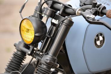 Aluminium Mini-Headlight in yellow